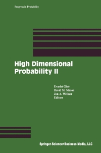 Cover image: High Dimensional Probability II 1st edition 9780817641603