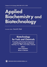 Cover image: Twenty-First Symposium on Biotechnology for Fuels and Chemicals 1st edition 9780896039001