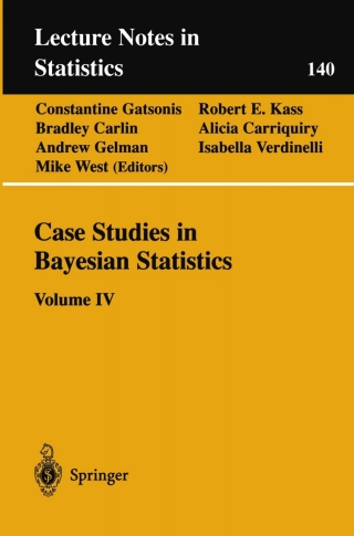 Cover image: Case Studies in Bayesian Statistics 1st edition 9780387986401