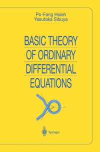 Titelbild: Basic Theory of Ordinary Differential Equations 9780387986999