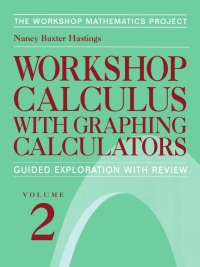 صورة الغلاف: Workshop Calculus with Graphing Calculators 9780387986753