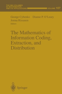 Cover image: The Mathematics of Information Coding, Extraction and Distribution 1st edition 9781461215240