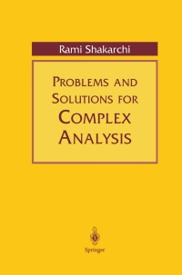 Omslagafbeelding: Problems and Solutions for Complex Analysis 9780387988313