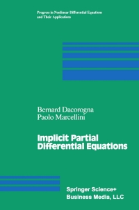 表紙画像: Implicit Partial Differential Equations 9780817641214