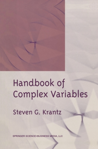Imagen de portada: Handbook of Complex Variables 9780817640118