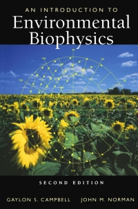 Cover image: An Introduction to Environmental Biophysics 2nd edition 9780387949376