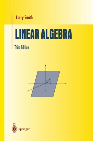 Cover image: Linear Algebra 3rd edition 9781461272380