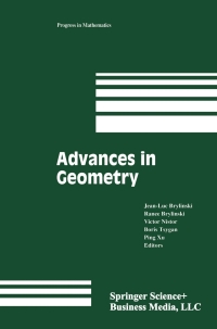 Cover image: Advances in Geometry 9781461272748