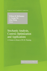 Titelbild: Stochastic Analysis, Control, Optimization and Applications 1st edition 9781461217848