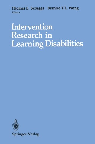 Cover image: Intervention Research in Learning Disabilities 1st edition 9780387972800