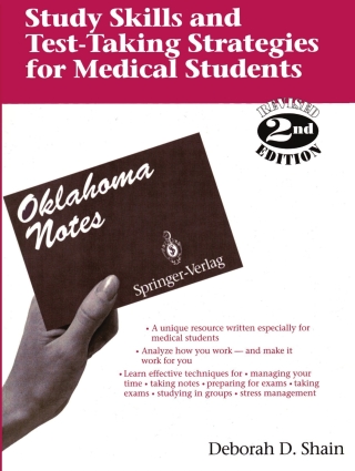 Cover image: Study Skills and Test-Taking Strategies for Medical Students 2nd edition 9780387943961