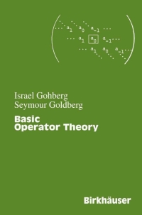 Cover image: Basic Operator Theory 9780817630287