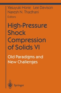 Cover image: High-Pressure Shock Compression of Solids VI 1st edition 9780387955322