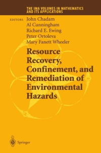 Imagen de portada: Resource Recovery, Confinement, and Remediation of Environmental Hazards 1st edition 9780387955063