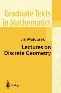 Cover image: Lectures on Discrete Geometry 9780387953731