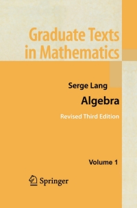 Imagen de portada: Algebra 3rd edition 9781461265511