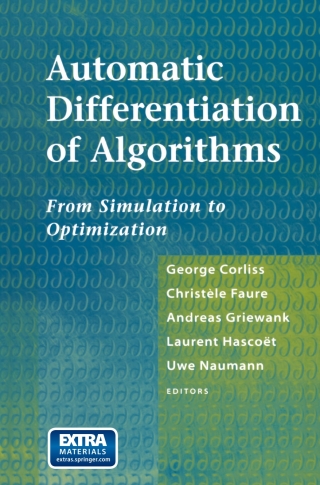 Cover image: Automatic Differentiation of Algorithms 1st edition 9781461300755