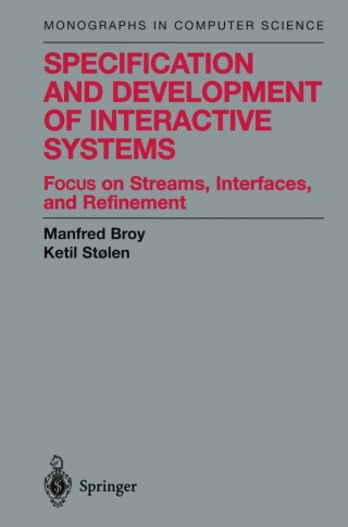 Immagine di copertina: Specification and Development of Interactive Systems 9780387950730