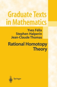 Cover image: Rational Homotopy Theory 9780387950686