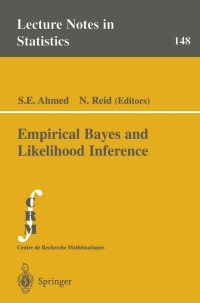 Omslagafbeelding: Empirical Bayes and Likelihood Inference 1st edition 9780387950181