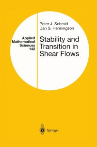 صورة الغلاف: Stability and Transition in Shear Flows 9781461265641