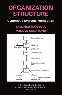 Cover image: Organization Structure: Cybernetic Systems Foundation 9780306478086