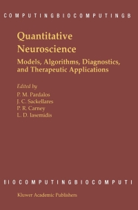 Imagen de portada: Quantitative Neuroscience 1st edition 9781461302254