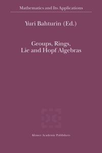 Imagen de portada: Groups, Rings, Lie and Hopf Algebras 1st edition 9781402012204