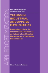 Imagen de portada: Trends in Industrial and Applied Mathematics 1st edition 9781402007514