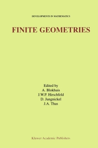Titelbild: Finite Geometries 1st edition 9781461302834
