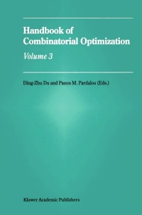 صورة الغلاف: Handbook of Combinatorial Optimization 9781461379874