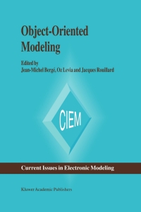 Cover image: Object-Oriented Modeling 9780792396888