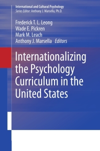 Imagen de portada: Internationalizing the Psychology Curriculum in the United States 9781461400721