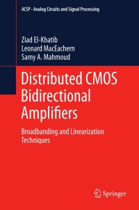 Omslagafbeelding: Distributed CMOS Bidirectional Amplifiers 9781461402718