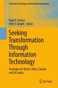 Cover image: Seeking Transformation Through Information Technology 9781461403524