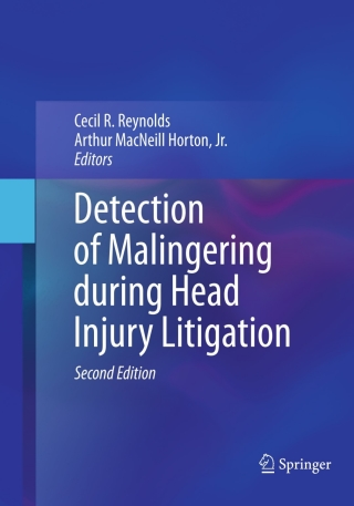Imagen de portada: Detection of Malingering during Head Injury Litigation 2nd edition 9781461404415