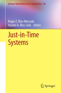 Imagen de portada: Just-in-Time Systems 9781461411222