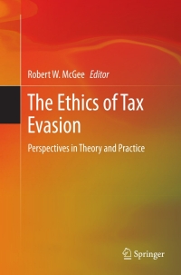 Omslagafbeelding: The Ethics of Tax Evasion 9781461412861