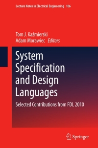 Cover image: System Specification and Design Languages 9781461414261