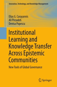 Imagen de portada: Institutional Learning and Knowledge Transfer Across Epistemic Communities 9781461415503