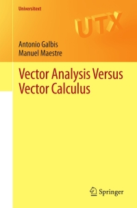 Imagen de portada: Vector Analysis Versus Vector Calculus 9781461421993