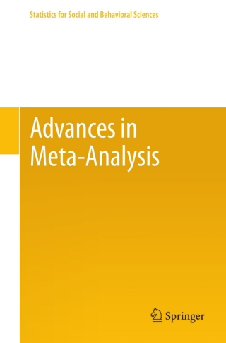 Cover image: Advances in Meta-Analysis 9781461422778