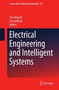 Cover image: Electrical Engineering and Intelligent Systems 9781461423164