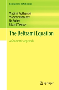 Cover image: The Beltrami Equation 9781461431909
