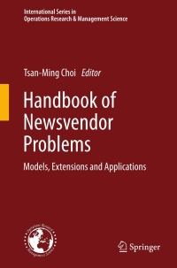 Imagen de portada: Handbook of Newsvendor Problems 1st edition 9781461435990