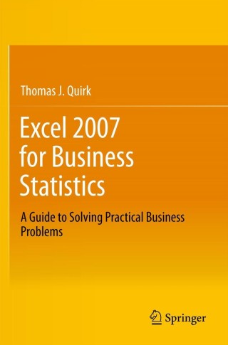 Cover image: Excel 2007 for Business Statistics 9781461437338