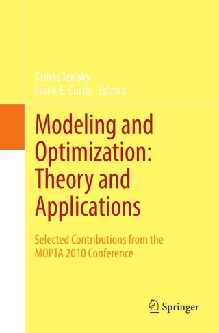 Cover image: Modeling and Optimization: Theory and Applications 1st edition 9781461439233