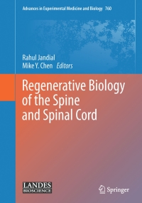 Imagen de portada: Regenerative Biology of the Spine and Spinal Cord 9781461440895
