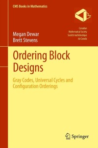 Titelbild: Ordering Block Designs 9781461443247