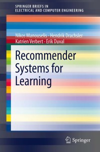 صورة الغلاف: Recommender Systems for Learning 9781461443605